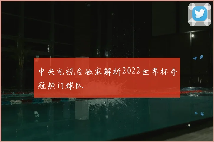 中央电视台独家解析2022世界杯夺冠热门球队